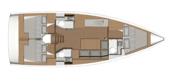 Dufour 390 Grand Large Grundriss