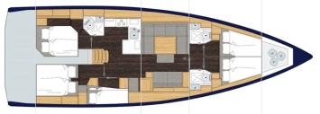 Bavaria C50 Grundriss