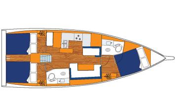 Sunsail 41.0 Grundriss