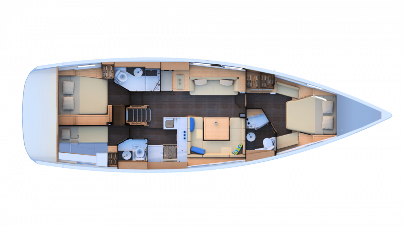 Jeanneau 51 Grundriss