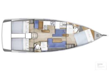 Sun Odyssey 410 Grundriss