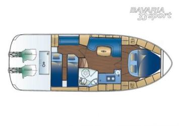 Bavaria 33 sport HT Grundriss