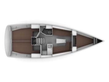 Bavaria Cruiser 34 Style - 3 cab. Grundriss