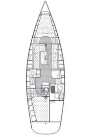 Bavaria34Cruiser-layout Innenansicht