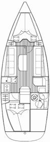 Bavaria30Cruiser-layout Innenansicht