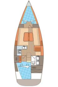 Elan340-layout Innenansicht