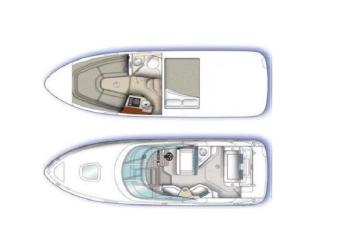 Sea Ray 255 Sundancer Grundriss