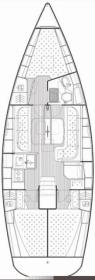 Bavaria38Cruiser-layout Innenansicht