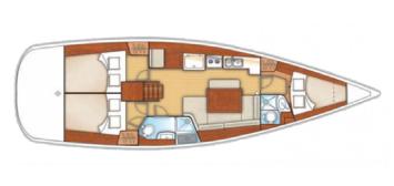 Oceanis 40 Grundriss