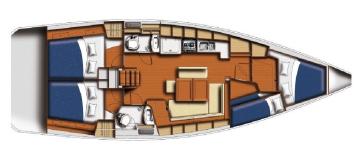 Oceanis 43 Family Grundriss