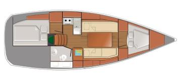 Sun Odyssey 319 Grundriss