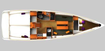 Sun Odyssey 34 Grundriss