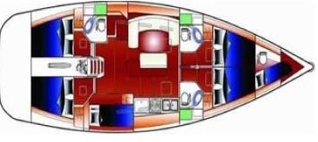 Cyclades 50.5  - 6 cab Grundriss