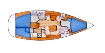 Sun Odyssey 40 DS Grundriss