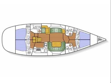 Sun Odyssey 49 DS Grundriss