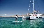 Yachtcharter Dufour 48 Catamaran cab 5 Front
