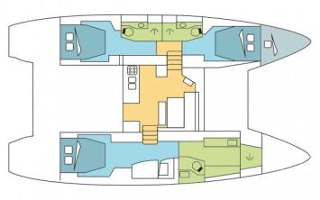 Lagoon 46 - 3 + 1 cab OW ----