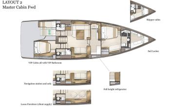 Jeanneau 60 Grundriss