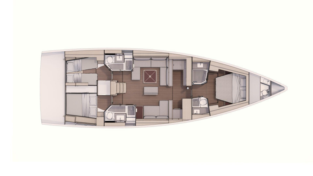 Dufour 530 OW Grundriss