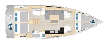 Hanse 460 Grundriss