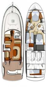 Prestige46fly-layout Innenansicht