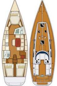 GrandSoleil43-layout Innenansicht