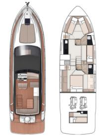 FairlineSquadron50Fly-layout Innenansicht