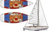 Yachtcharter SunOdyssey45 layout