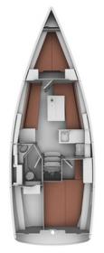 Bavaria32Cruiser-layout Innenansicht