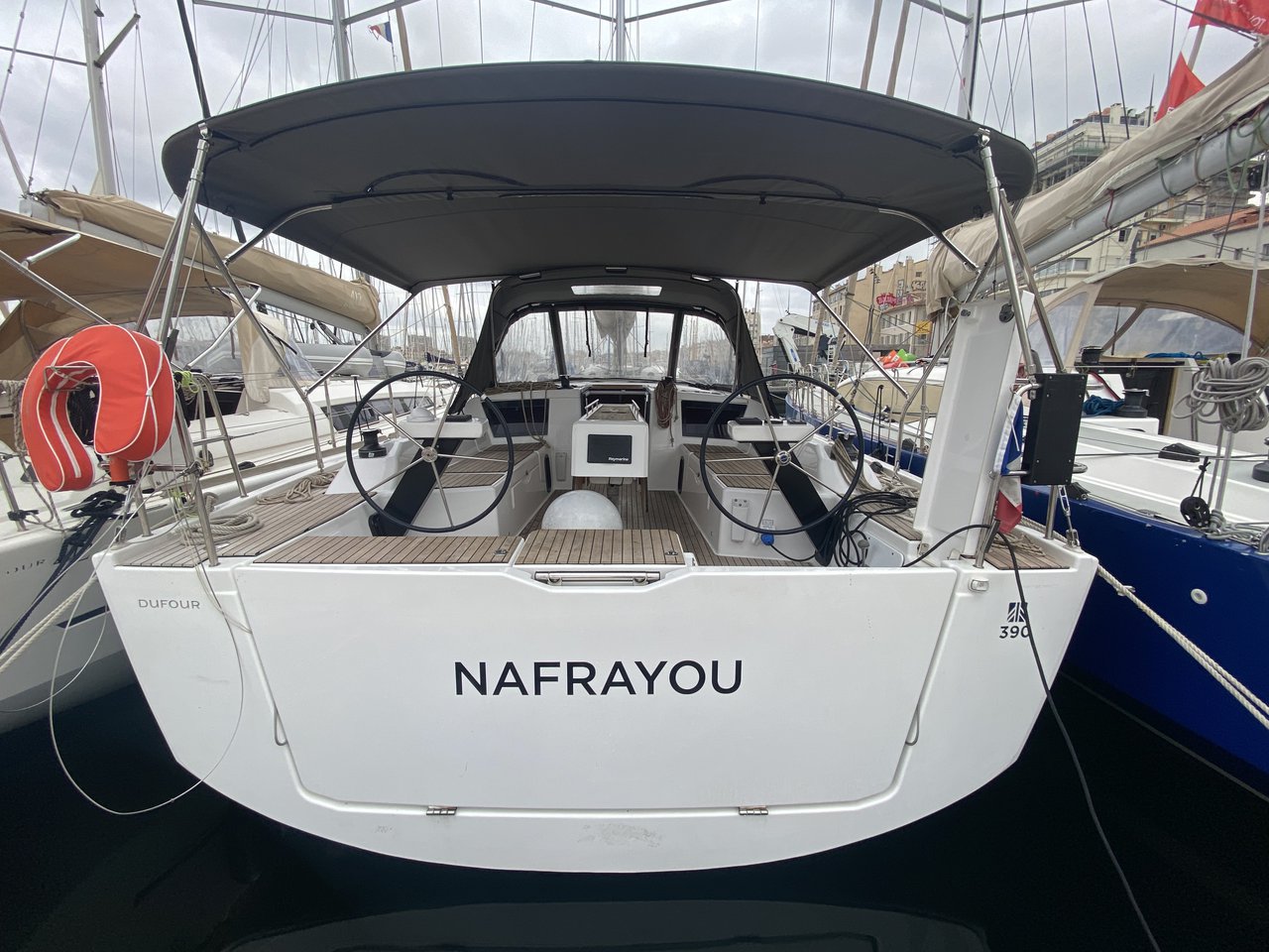 Yachtcharter Dufour390GrandLarge Nafrayou