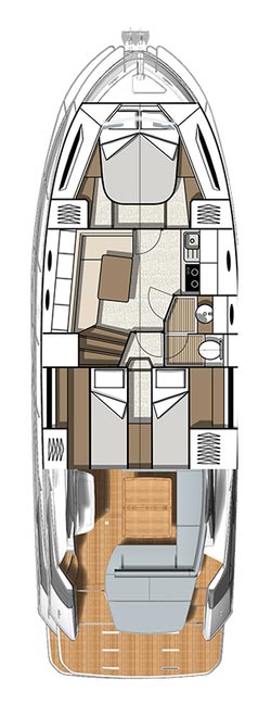 Yachtcharter GranTurismo41 Miami Vice layout