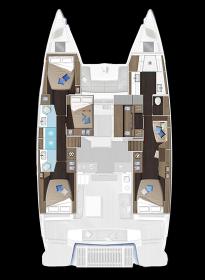 Lagoon51OW-41cab-layout Innenansicht