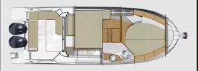 Yachtcharter Antares9OB layout