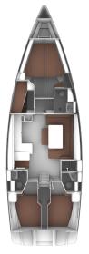 BavariaCruiser51Style-layout Innenansicht