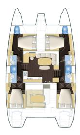 Lagoon421-layout Innenansicht