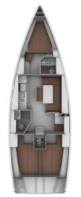 BavariaCruiser40S-layout Innenansicht