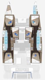 Lagoon51-6cab-layout Innenansicht