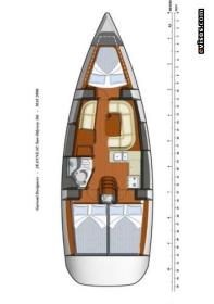SunOdyssey36i-layout Innenansicht