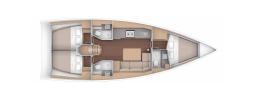 Yachtcharter Dufour390GrandLarge Easy Living 1
