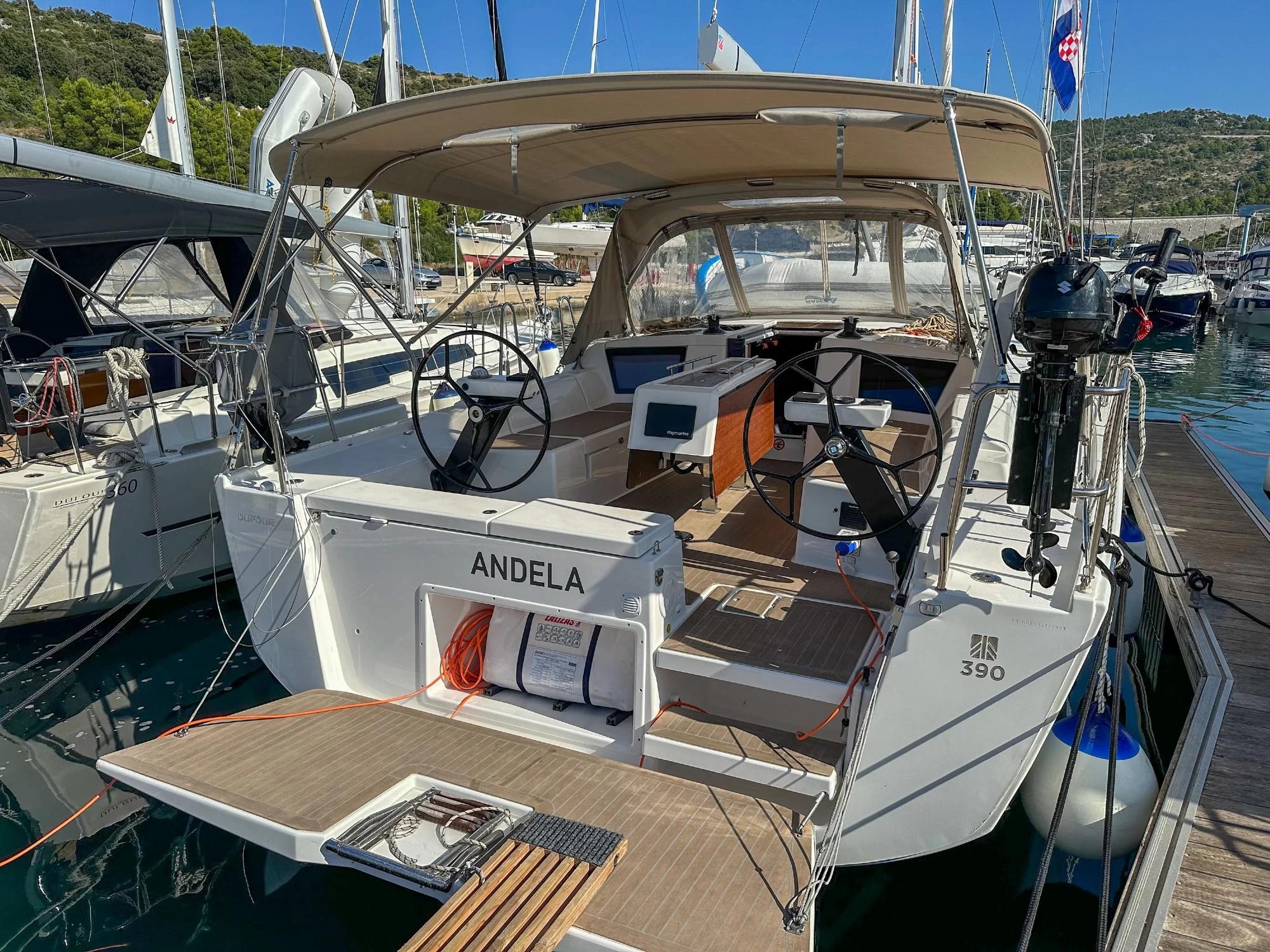 Yachtcharter Dufour390GrandLarge Andela