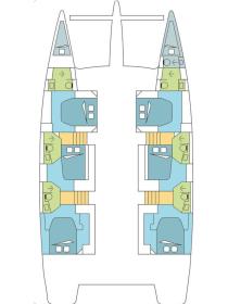 FountainePajotIpanema58-62cab-layout Innenansicht