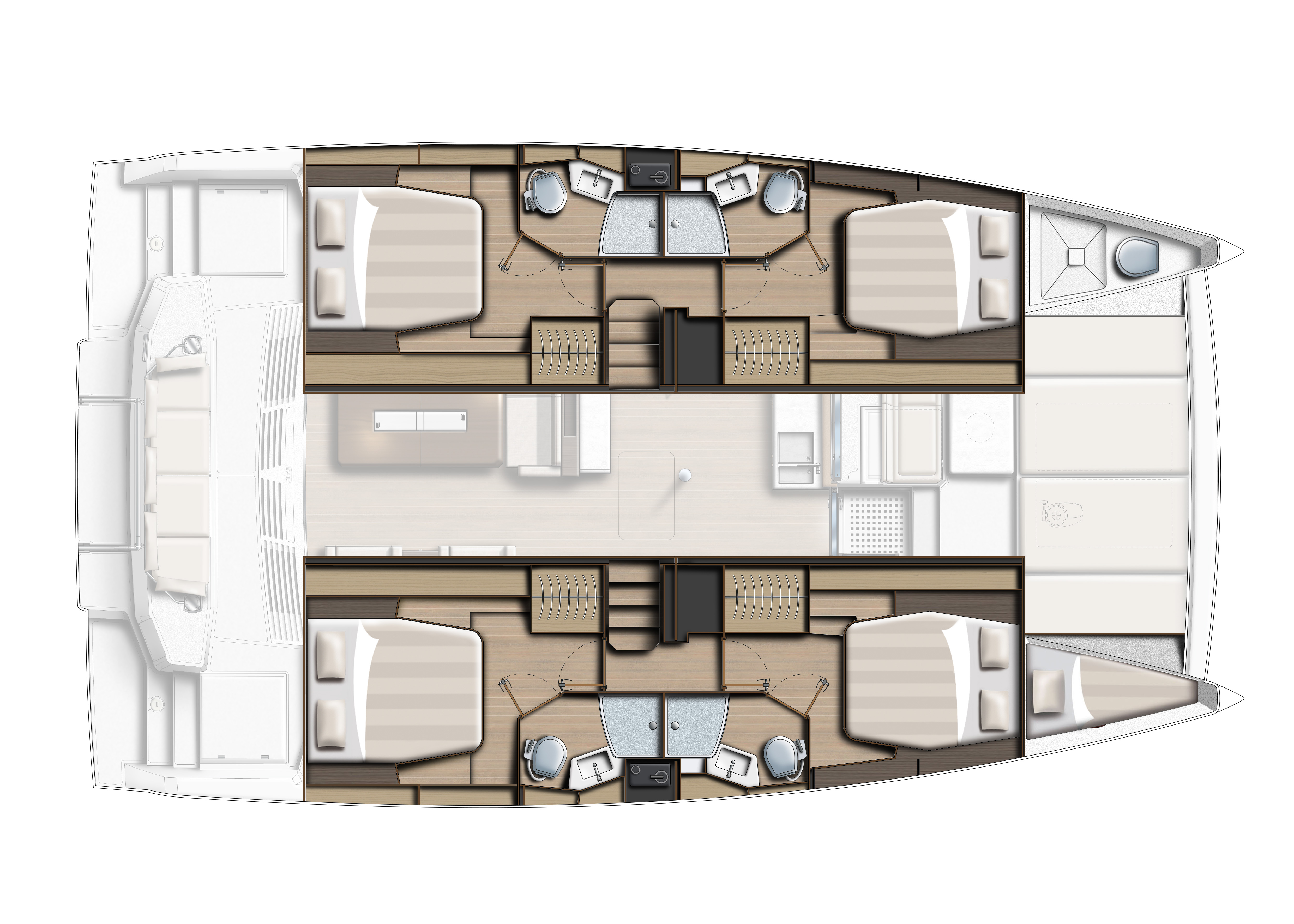 Yachtcharter Bali4 layout