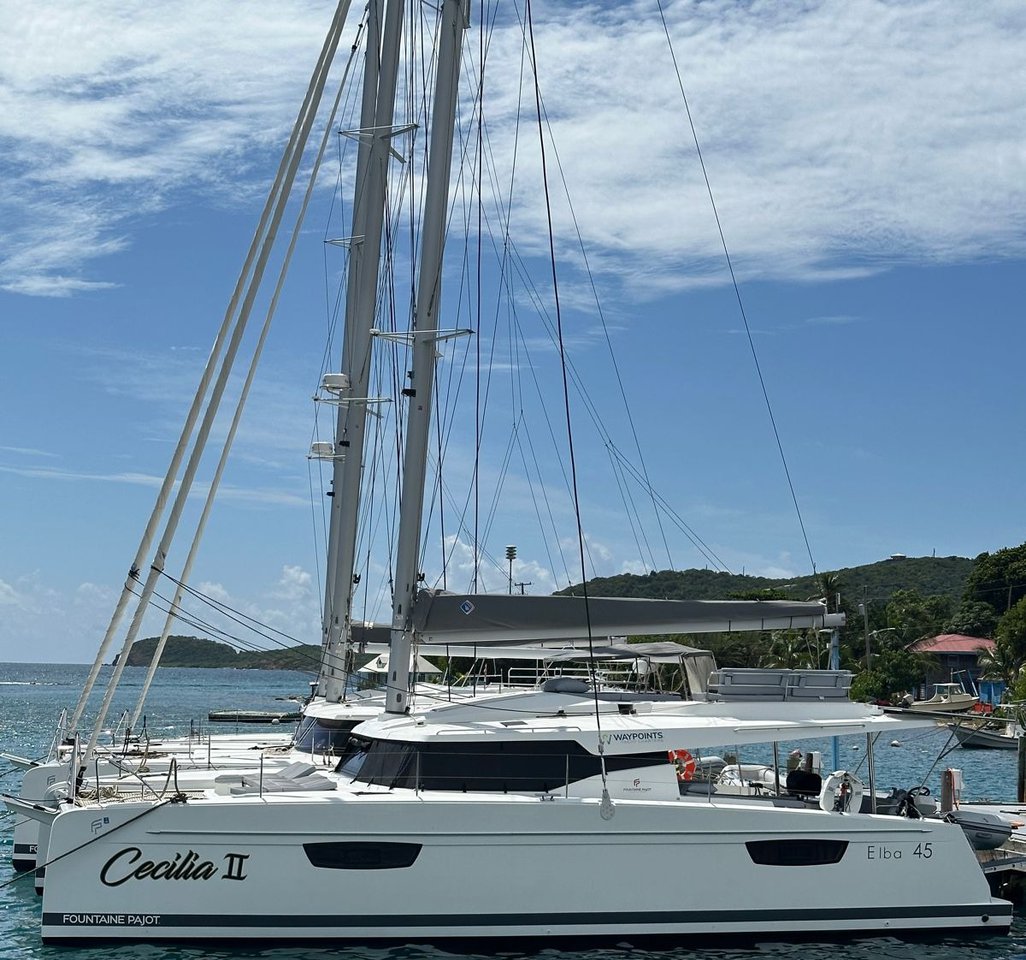 Yachtcharter FountainePajotElba45 42cab Cecilia II