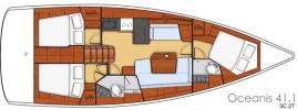 Yachtcharter Oceanis41 Mala Nevina 8