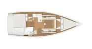 Yachtcharter Dufour360GL layout