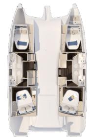 FountainePajotNew41Quatuor4-layout Innenansicht