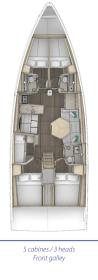 Dufour48-5cab-layout Innenansicht