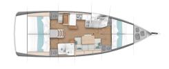 Yachtcharter Sun Odyssey 440 4 cab Esperos aussenansicht 1