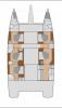 Yachtcharter FountainePajotSamana59 Caffe di Sicilia layout