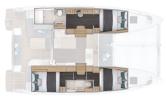 Yachtcharter Lagoon43 42cab layout
